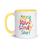 Peace, Love, Sandy Feet Mug