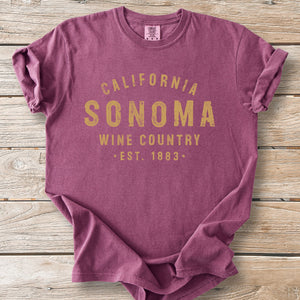 Sonoma Wine Stamp Tee