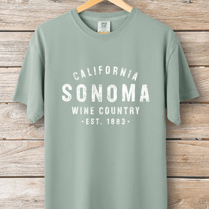 Sonoma Wine Stamp Tee