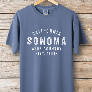Sonoma Wine Stamp Tee