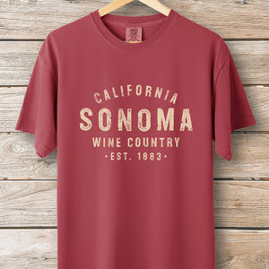 Sonoma Wine Stamp Tee