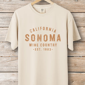 Sonoma Wine Stamp Tee