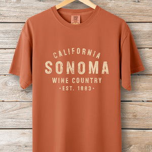 Sonoma Wine Stamp Tee