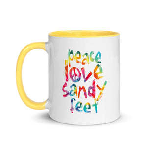 Peace, Love, Sandy Feet Mug