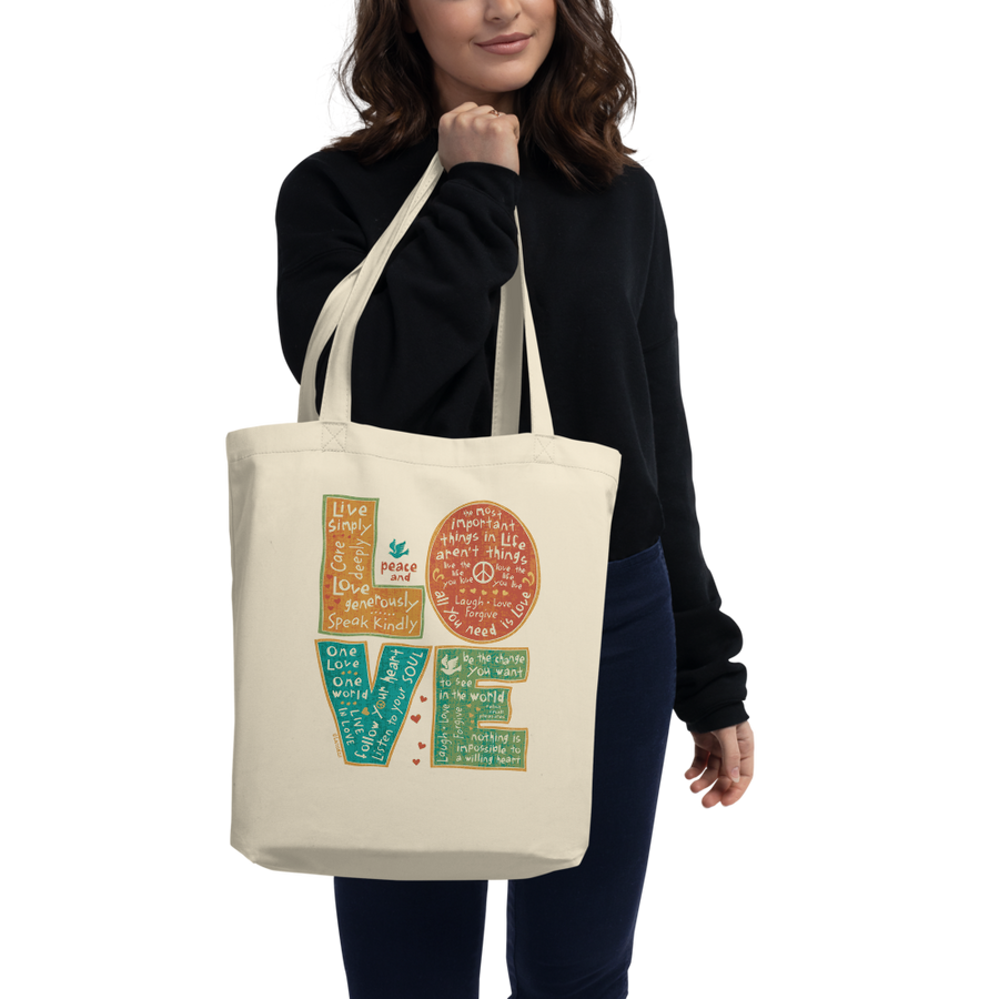 Letters of Love Eco Tote Bag